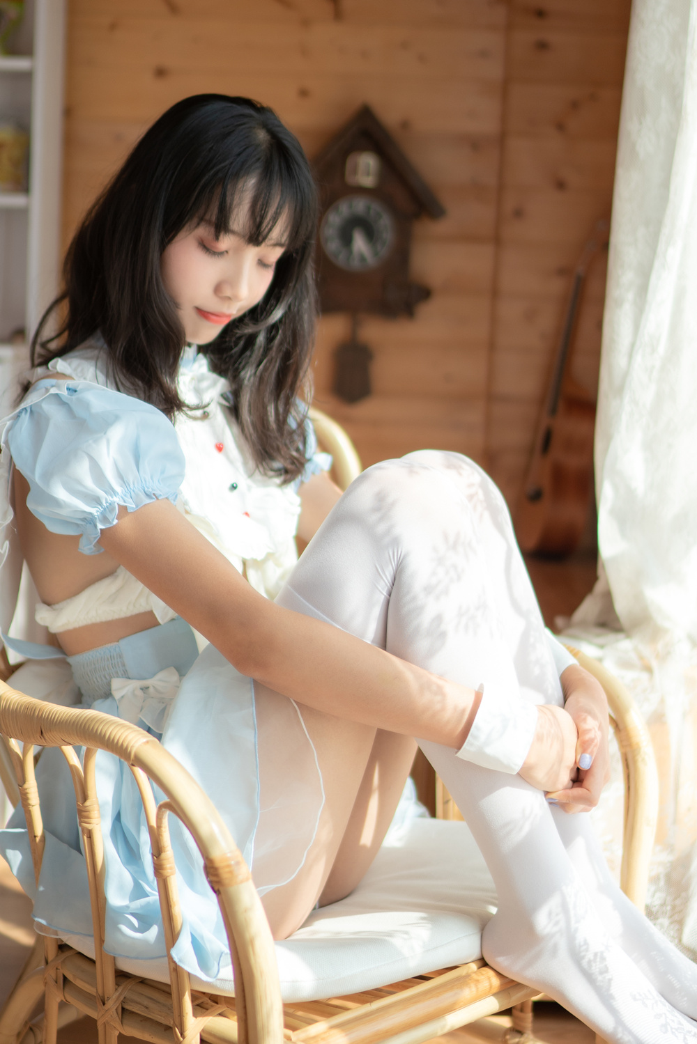西瓜少女 VOL.019 蓝白女仆 [26P-180MB]